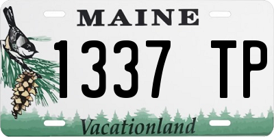 ME license plate 1337TP