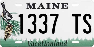 ME license plate 1337TS