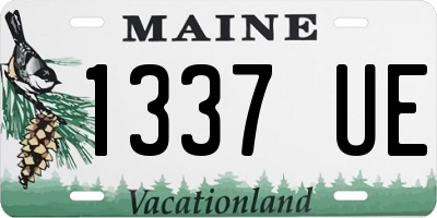 ME license plate 1337UE