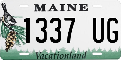 ME license plate 1337UG