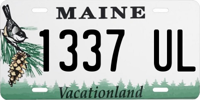 ME license plate 1337UL