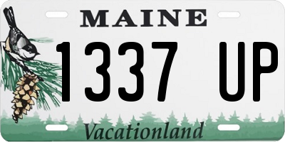 ME license plate 1337UP