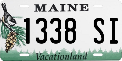 ME license plate 1338SI