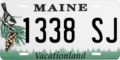 ME license plate 1338SJ