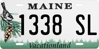 ME license plate 1338SL
