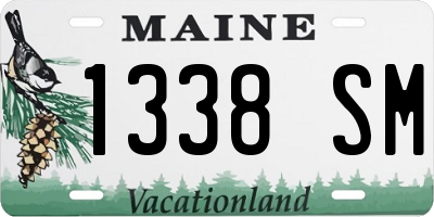 ME license plate 1338SM