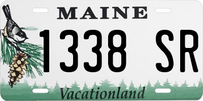 ME license plate 1338SR