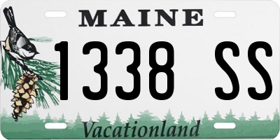 ME license plate 1338SS
