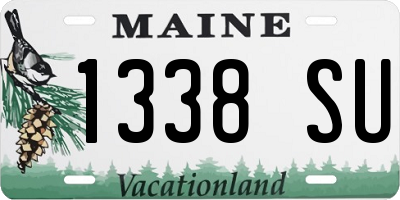 ME license plate 1338SU