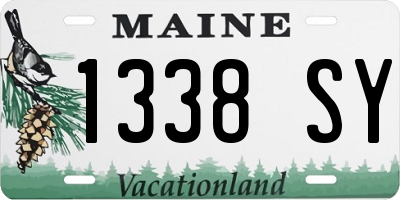 ME license plate 1338SY