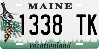 ME license plate 1338TK