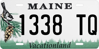 ME license plate 1338TQ
