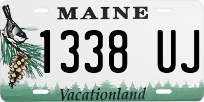 ME license plate 1338UJ