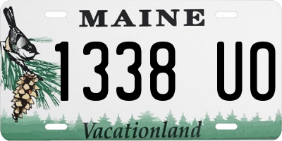ME license plate 1338UO