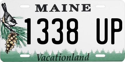 ME license plate 1338UP