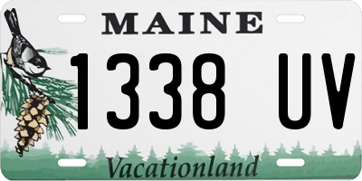 ME license plate 1338UV