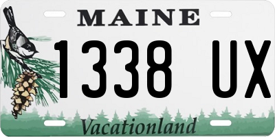 ME license plate 1338UX