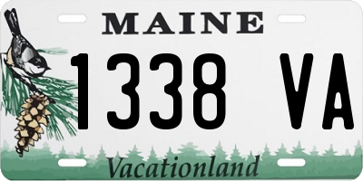 ME license plate 1338VA