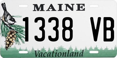 ME license plate 1338VB