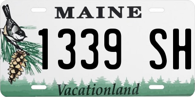 ME license plate 1339SH