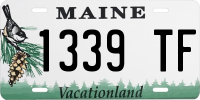 ME license plate 1339TF