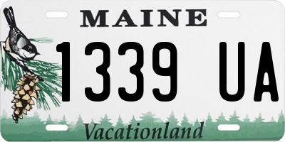 ME license plate 1339UA