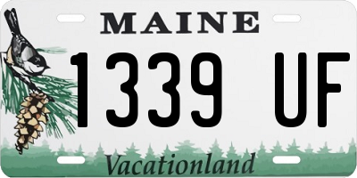 ME license plate 1339UF