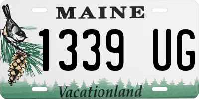 ME license plate 1339UG