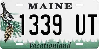 ME license plate 1339UT