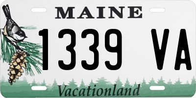 ME license plate 1339VA