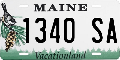 ME license plate 1340SA