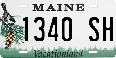 ME license plate 1340SH