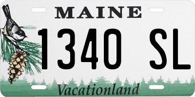 ME license plate 1340SL