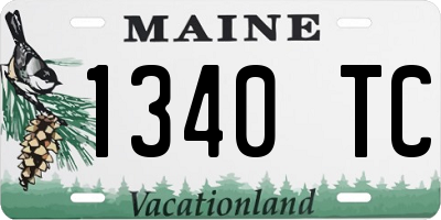ME license plate 1340TC