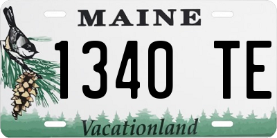 ME license plate 1340TE