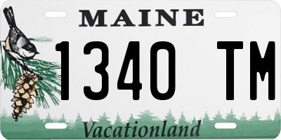 ME license plate 1340TM