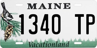 ME license plate 1340TP