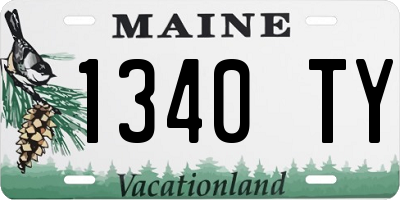 ME license plate 1340TY