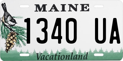 ME license plate 1340UA