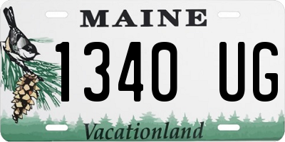 ME license plate 1340UG