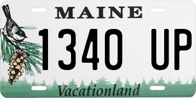 ME license plate 1340UP