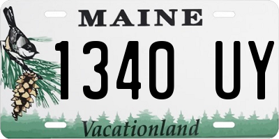 ME license plate 1340UY
