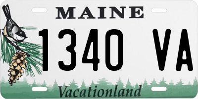 ME license plate 1340VA