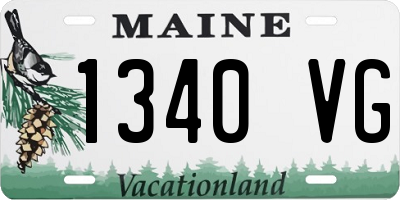 ME license plate 1340VG