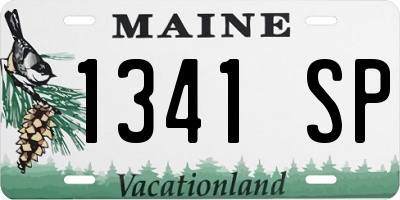 ME license plate 1341SP