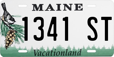 ME license plate 1341ST