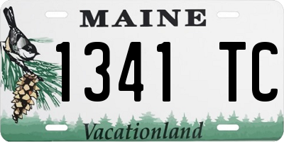 ME license plate 1341TC