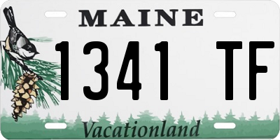 ME license plate 1341TF