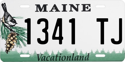 ME license plate 1341TJ
