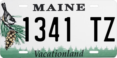 ME license plate 1341TZ